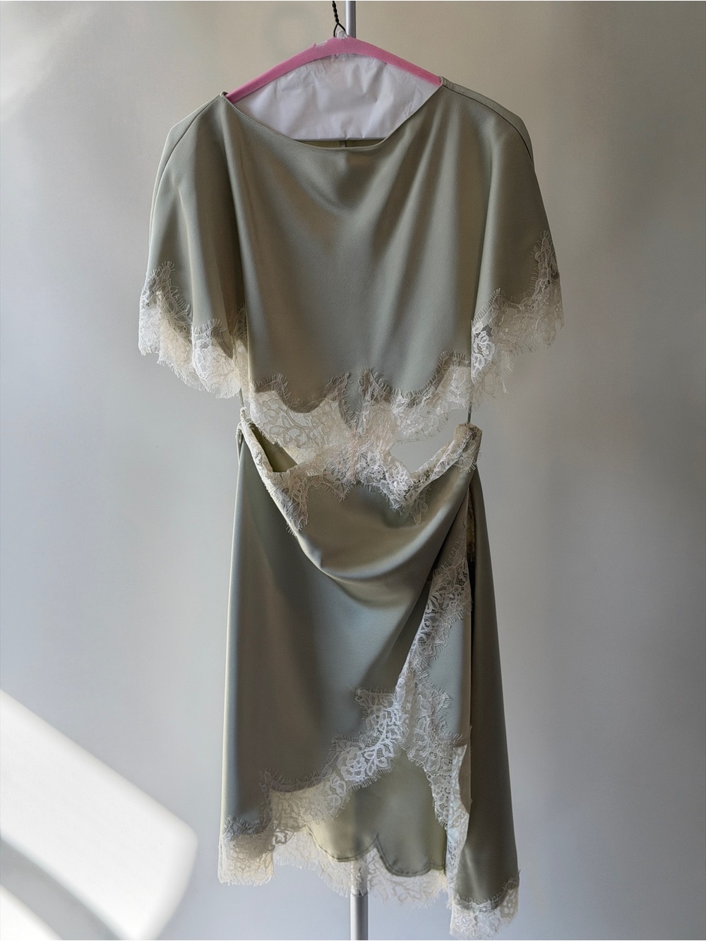 Zara ZW Collection Cut Out Lace Dress - Picture 15 of 16